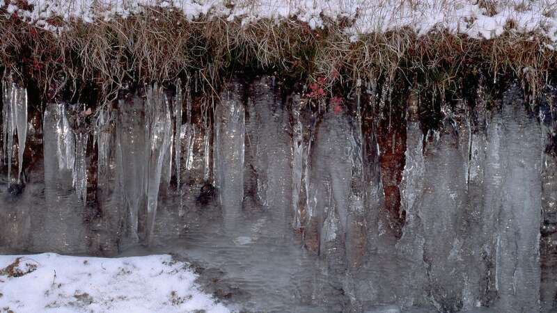 Climate change is melting the permafrost of the Arctic, releasing gases from the ground (Image: Getty Images)