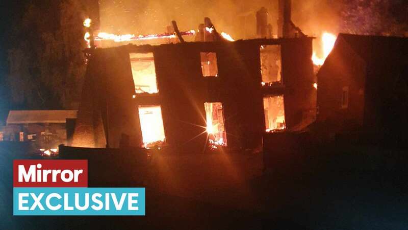 The Crooked House, known as Britain’s wonkiest pub, caught fire last year (Image: BPM Media)