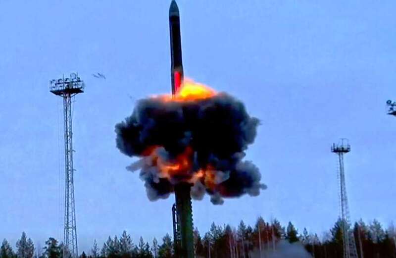 Watch the shocking moment Russia fired one of its nuclear missiles