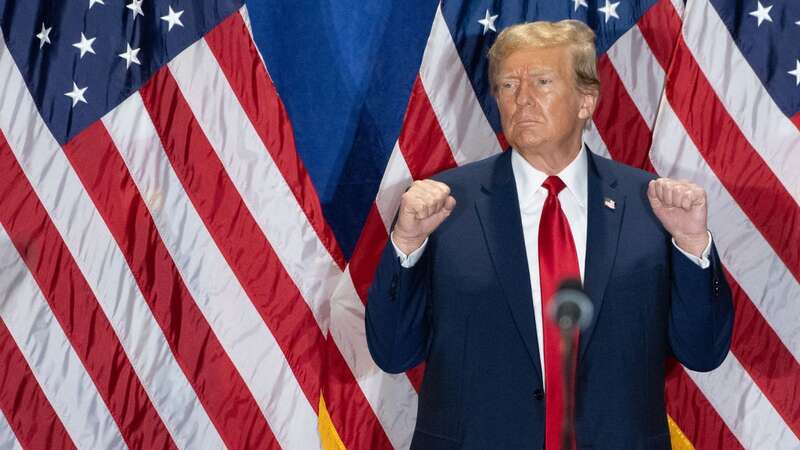 Donald Trump at a rally at the Greater Richmond Convention Center in Richmond, Virginia, on March 2, 2024 (Image: AFP via Getty Images)