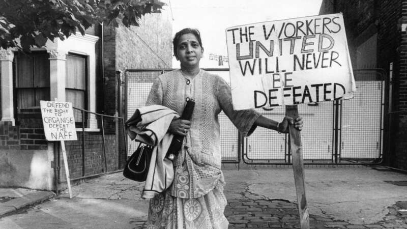 Treasurer of the Grunwick strike committee Mrs Jayaben Desai (Image: Getty Images)