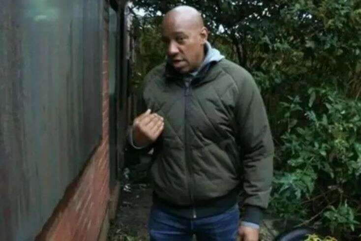 The property was deemed unsafe, so Dion Dublin and the Homes Under the Hammer camera team weren’t authorised to enter.