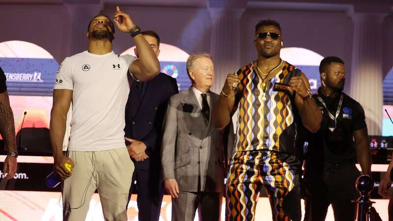 Anthony Joshua and Francis Ngannou meet in Saudi Arabia tonight