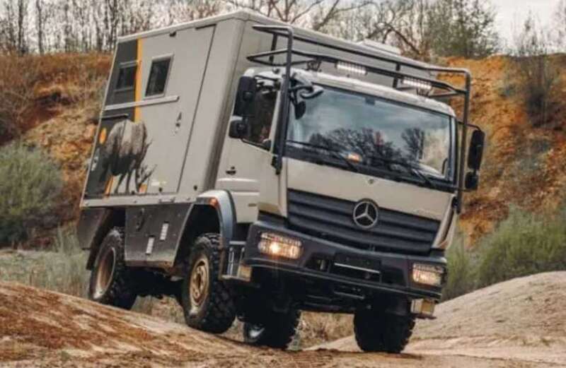 The mega-van even has two bathrooms