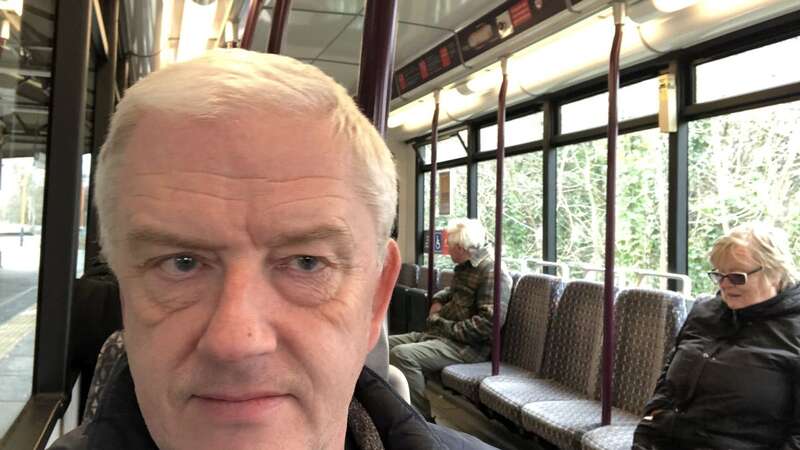 Neil Hughes onboard the Stourbridge Shuttle (Image: No credit)