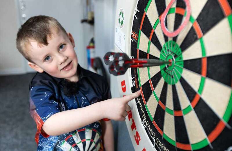 Sensation Luke has spoken of playing darts from the age of four himself