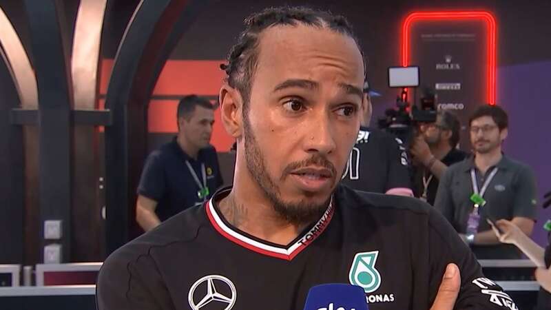 Lewis Hamilton struggled at the Saudi Arabian Grand Prix (Image: Sky Sports)