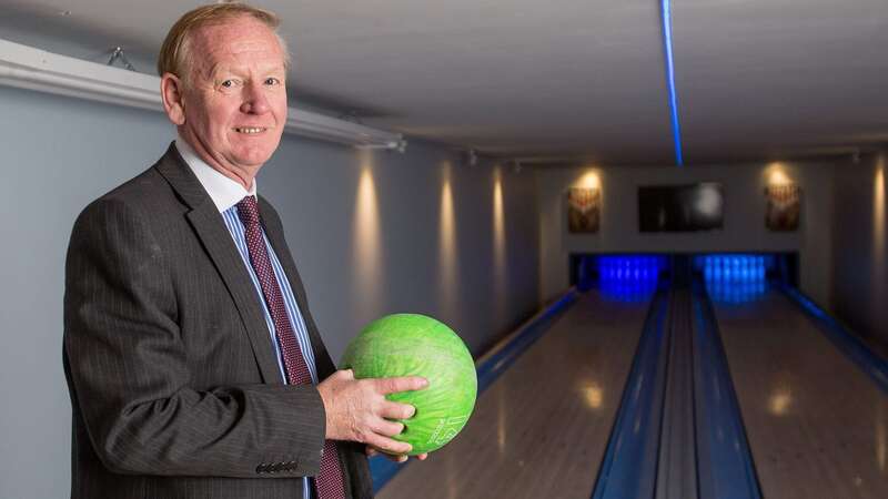 Graham Wildin inside the leisure centre in his controversial man cave built in his back garden (Image: / SWNS)