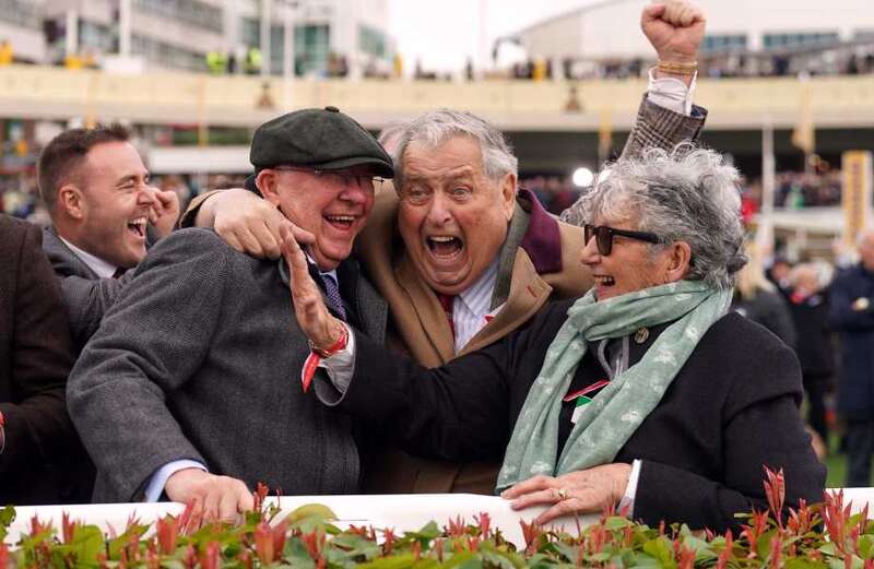 Ferguson was also seen celebrating with a former Premier League manager