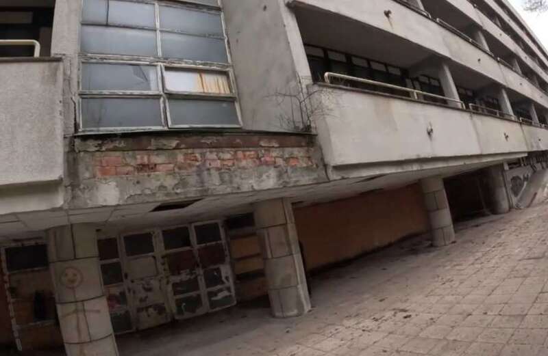 Read on to see pictures of the crumbling hospital