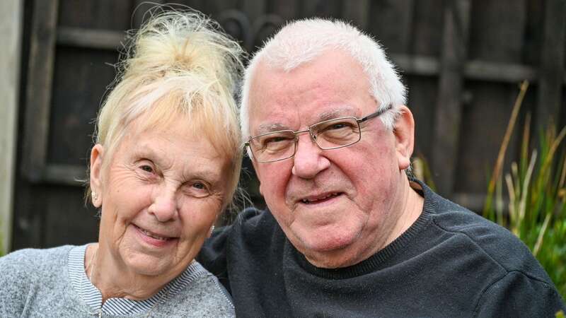 Maurice Ivor Birch with his wife of 59 years Beryl (Image: SWNS)