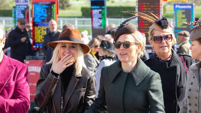 Katherine Kelly dressed for the occasion in a floor length brown leather coat and matching fedora hat (Image: Tim Merry/Mirror Express)