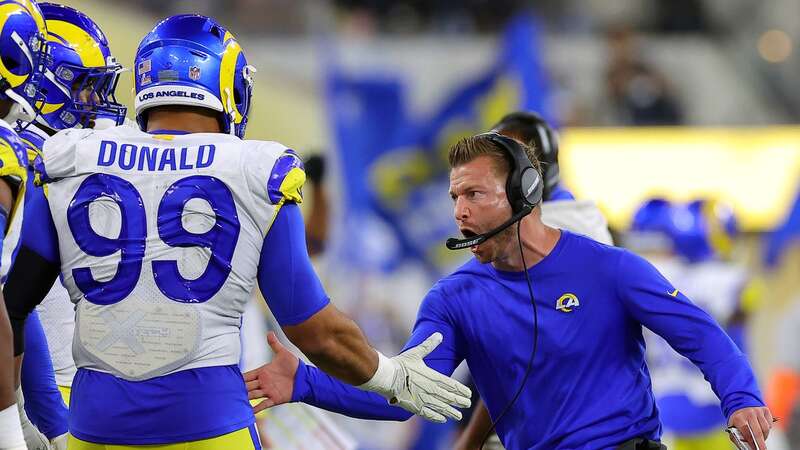 Sean McVay issued a heartfelt message to Aaron Donald (Image: Kevin C. Cox/Getty Images)