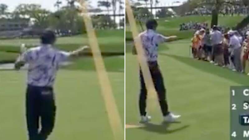 Rickie Fowler hit out at a fan at the Players Championship