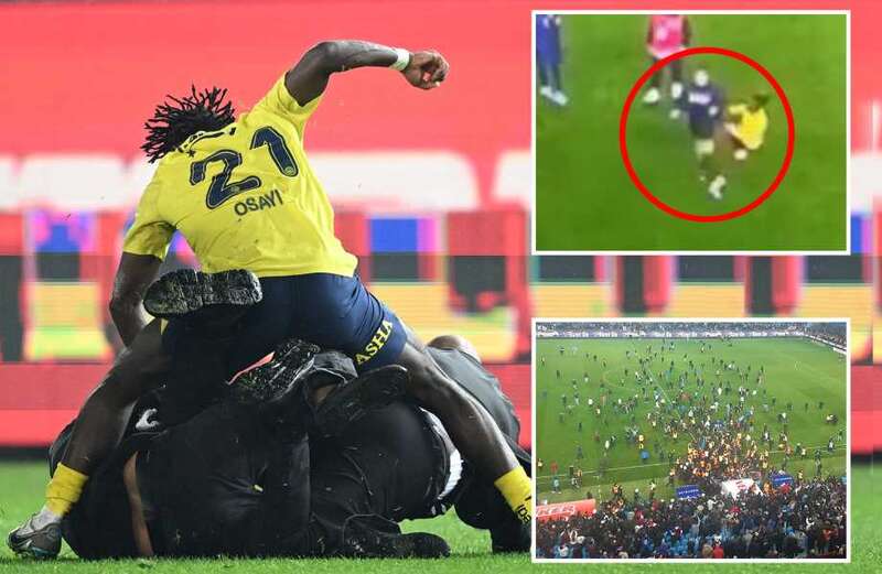 Another familiar name took one pitch invader to the floor as even board members clashed with fans