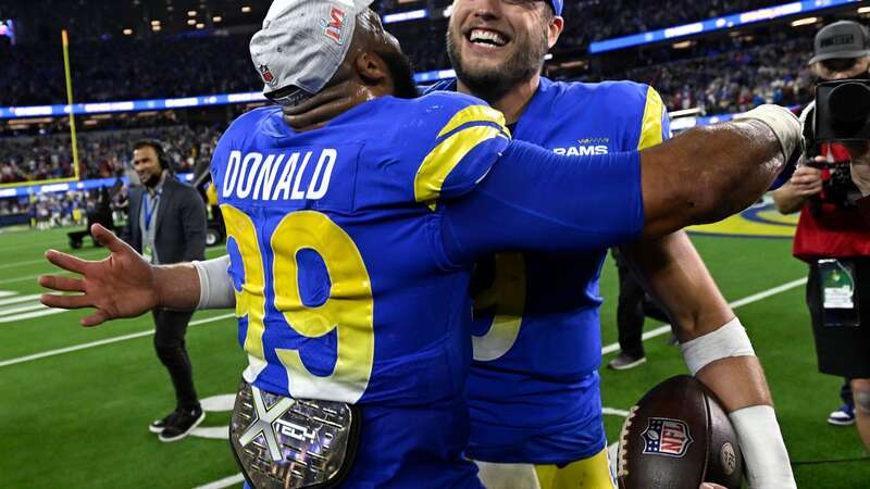 Matthew Stafford will continue his LA Rams career, while Aaron Donald has called time on his (Image: Getty)