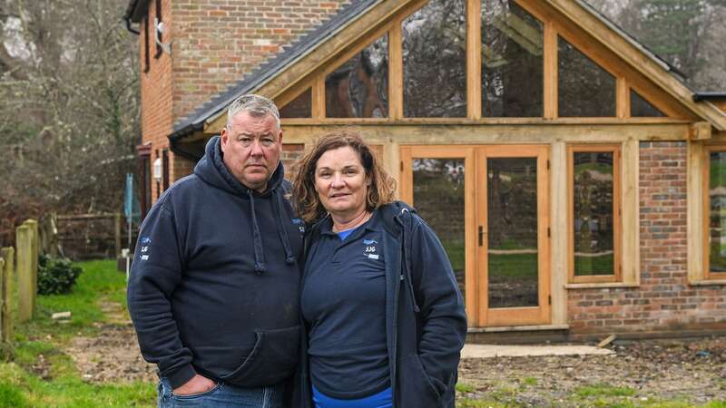 Wayne and Natalie Nokes were ordered to demolish a £100,000 extension they built at their £2.1million, eight acre estate (Image: David Clarke/Solent News)