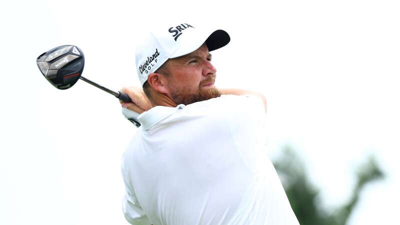 Shane Lowry of Ireland plays his shot from the ninth tee during Day One of the Porsche Singapore Classic (Image: 2024 Getty Images)