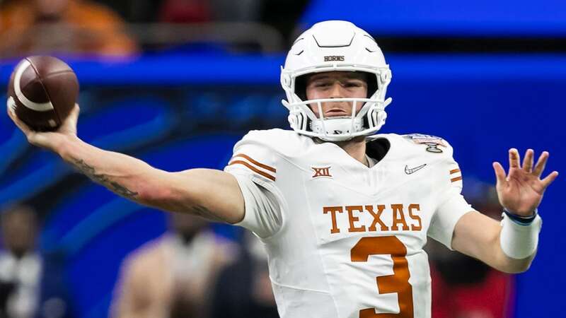 Texas quarterback Quinn Ewers appeared to make a major impression on NFL scouts present at the pro day gathering (Image: Getty)