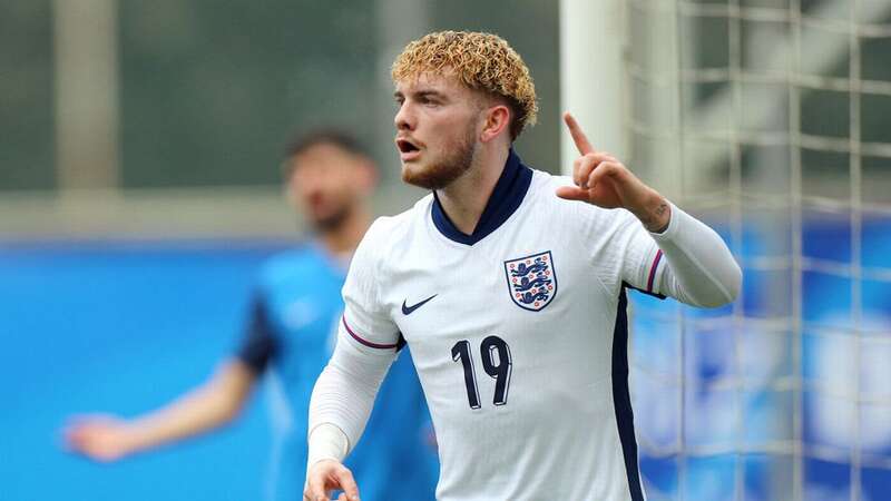 Harvey Elliott scored twice for England U21s during the rout of Azerbaijan