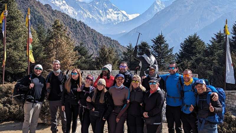 Emma Keen was left with a three-inch cut to her leg after the attack, while she was out with a group from south Wales who were trekking for different charities. (Image: Carl Marsh)