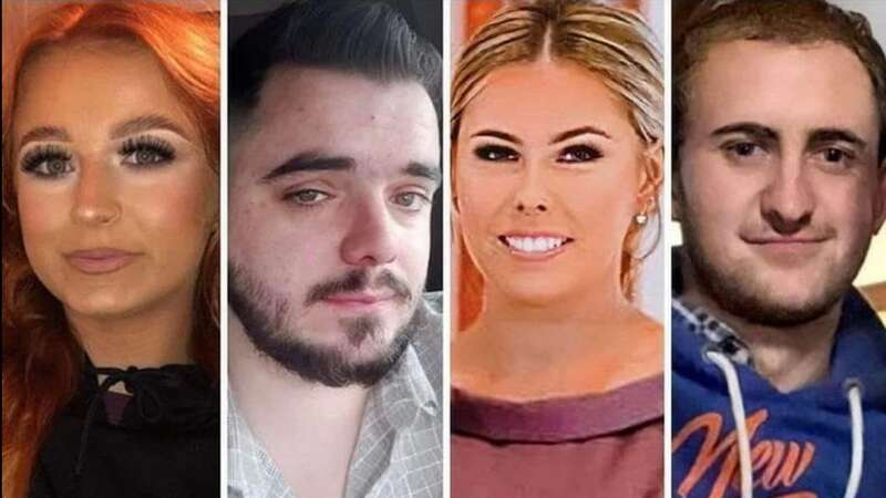 Four young people who died in a horror car crash (Image: Facebook)