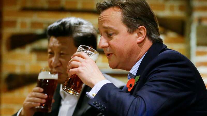 David Cameron and Chinese President Xi Jinping shared a pint in a pub in Buckinghamshire in October 2015 (Image: PA)