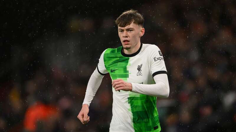 Conor Bradley is relishing facing his Liverpool pal Andy Robertson (Image: David Horton - CameraSport via Getty Images)