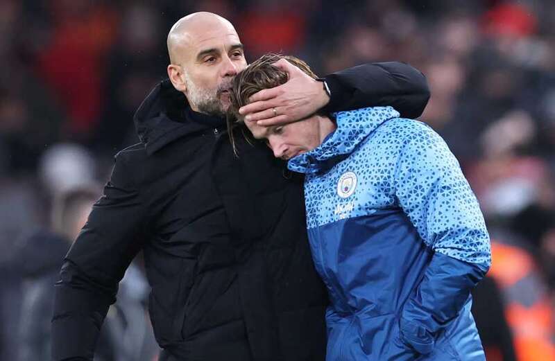 Manchester City boss Pep Guardiola may be without THREE key defenders against Arsenal