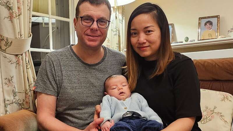 John, Jarmmy and baby Robbie Greenwood (Image: Empica/SWNS)