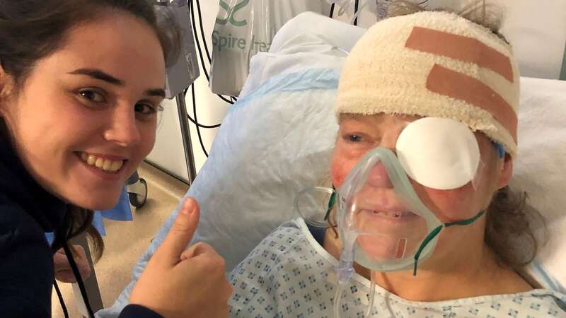 Theresa Hardwick with daughter Anna in hospital after surgery (Image: No credit)