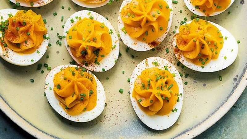 Nigella shared how to make devilled eggs (Image: Nigella Lawson/X)