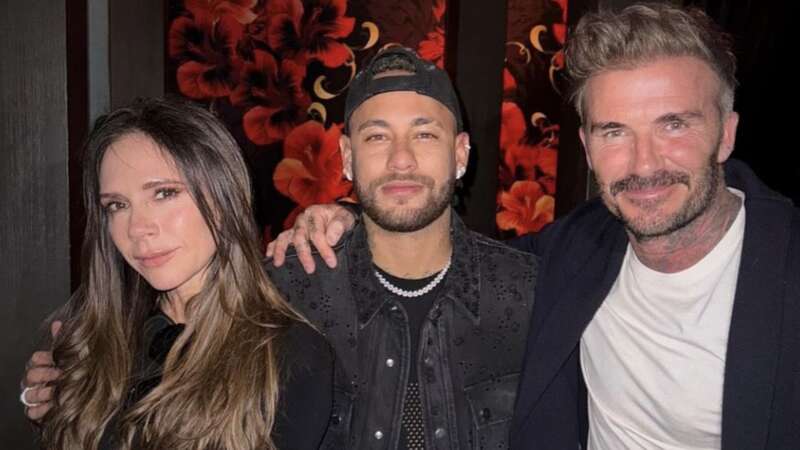 David Beckham posted a photo with Neymar on Facebook (Image: Instagra/@davidbeckham)