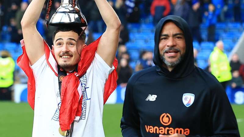 Kieron Dyer won promotion at Chesterfield (Image: Mark Kerton/Every Second Media/REX/Shutterstock)