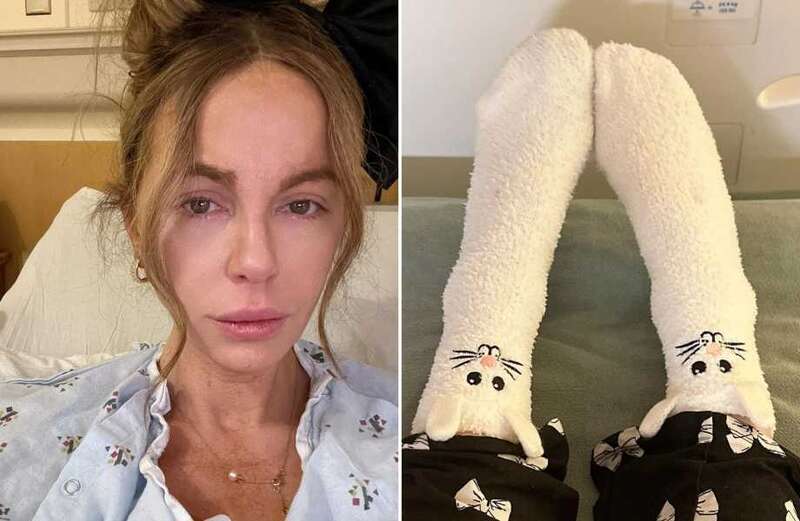 New photos shared show her still in hospital.