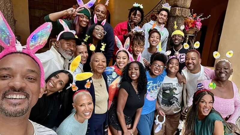 Will Smith shared a sweet family selfie on Instagram on Easter Sunday (Image: AFP via Getty Images)