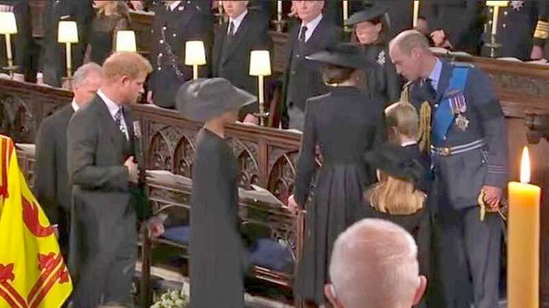 Prince William guided the royal party at the State funeral of his grandmother (Image: Getty Images)