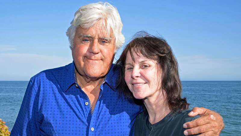 MALIBU, CALIFORNIA - AUGUST 08: Jay Leno and Mavis Leno attend the private unveiling of the Meyers Manx electric automobile at Little Beach House Malibu on August 08, 2022 in Malibu, California. (Photo by Michael Tullberg/Getty Images)