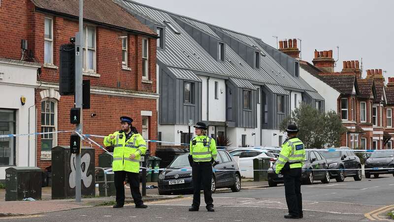 Emergency services attend an incident in Hove, West Sussex (Image: Adam Gerrard / Daily Mirror)