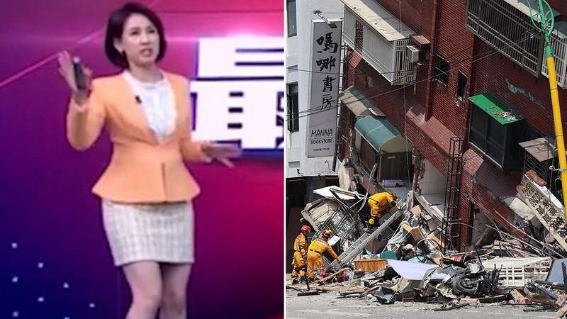 Terrifying clip shows Taiwan earthquake rattling reporter in live TV broadcast