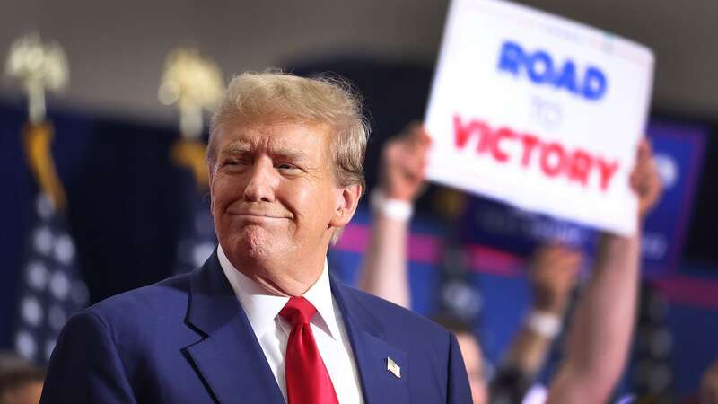 Trump made the mistake at an important rally (Image: Getty Images)