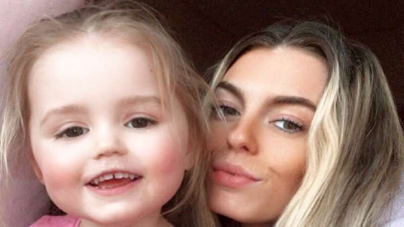 Chloe Welsh and her two-year-old daughter Harlow (Image: Chloe Welsh/SWNS)