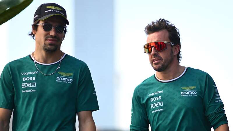 Aston Martin drivers Lance Stroll and Fernando Alonso