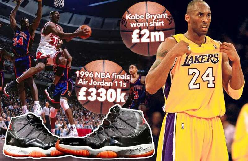 The late Kobe Bryant’s LA Lakers jersey has a guide price of £2million