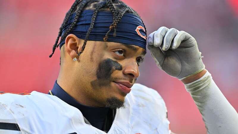 CLEVELAND, OHIO - DECEMBER 17: Justin Fields #1 of the Chicago Bears walks off the field after losing to the Cleveland Browns 20-17 at Cleveland Browns Stadium on December 17, 2023 in Cleveland, Ohio. (Photo by Jason Miller/Getty Images) (Image: Photo by Jason Miller/Getty Images)