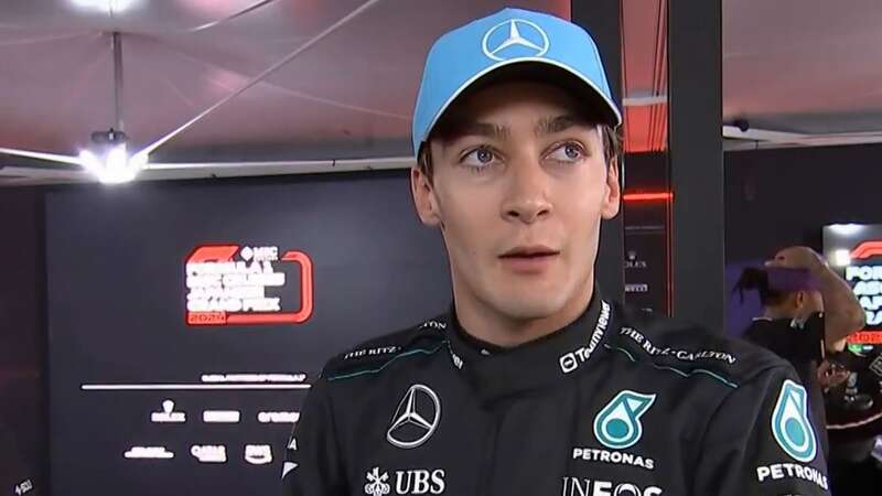 George Russell avoided punishment himself - but his Mercedes team was fined (Image: Sky Sports)