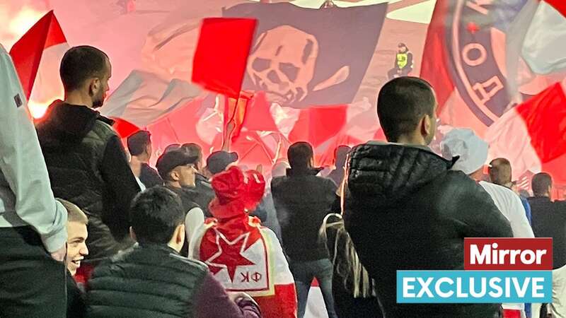 Inside the Stadion Rajko Mitic in Serbia