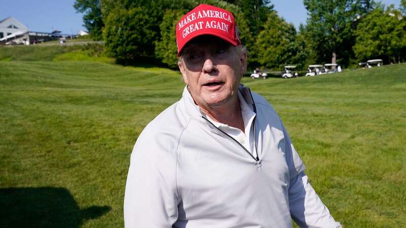 Donald Trump is a fan of LIV Golf (Image: Alex Brandon/AP/REX/Shutterstock)