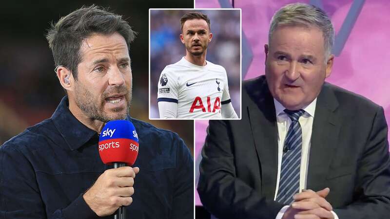 Jamie Redknapp covered Tottenham vs Nottingham Forest on Sunday (Image: Sky Sports)