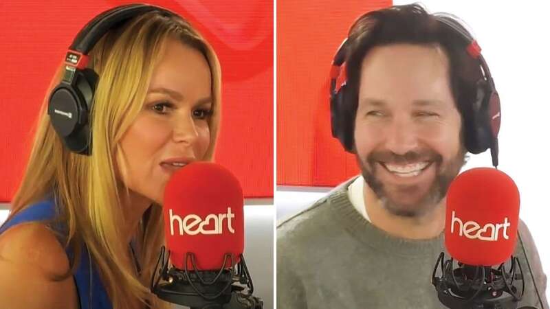 Amanda Holden made Paul Rudd blush when he appeared on her radio show (Image: Heart)